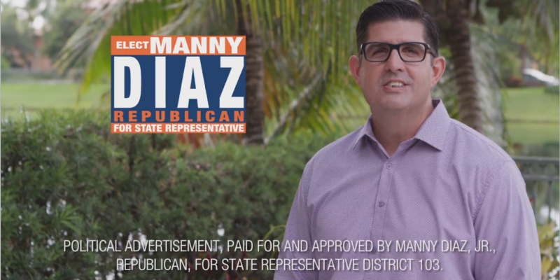 Manny Diaz Jr's salsa-spiced campaign kick-off event