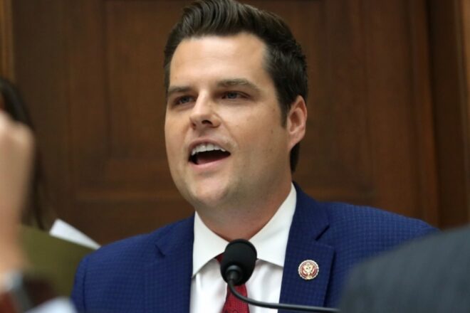 Gaetz taunts House members with beach video