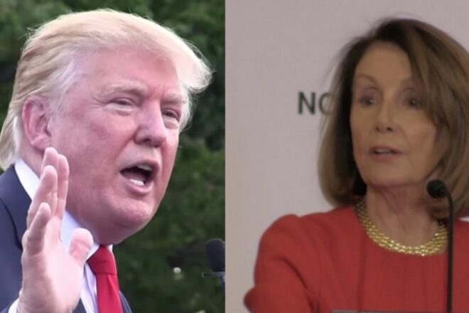 President Trump punches Pelosi right in the 