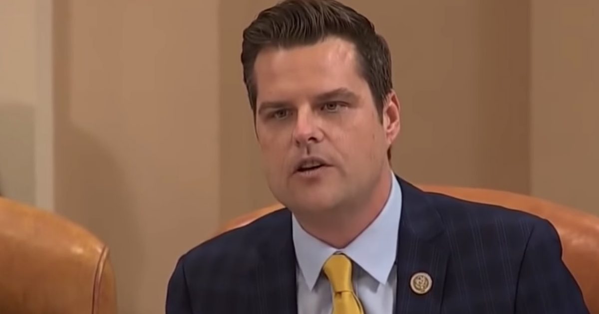 Matt Gaetz Responds To Bar Complaint Filed Against Him · The Floridian