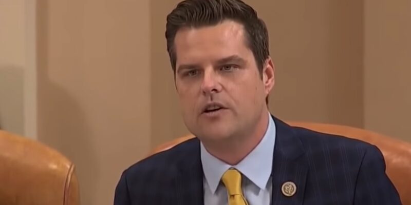 Gaetz Goes After 