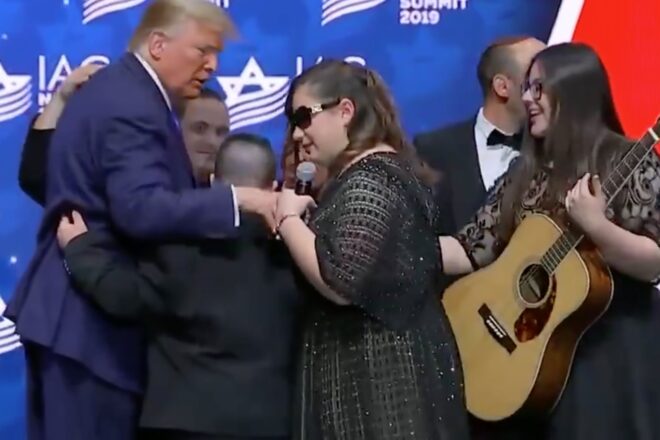 Trump loves on Israeli special needs kids
