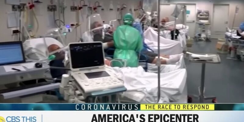 CBS uses Italian hospital footage to describe COVID-19 condition in New York
