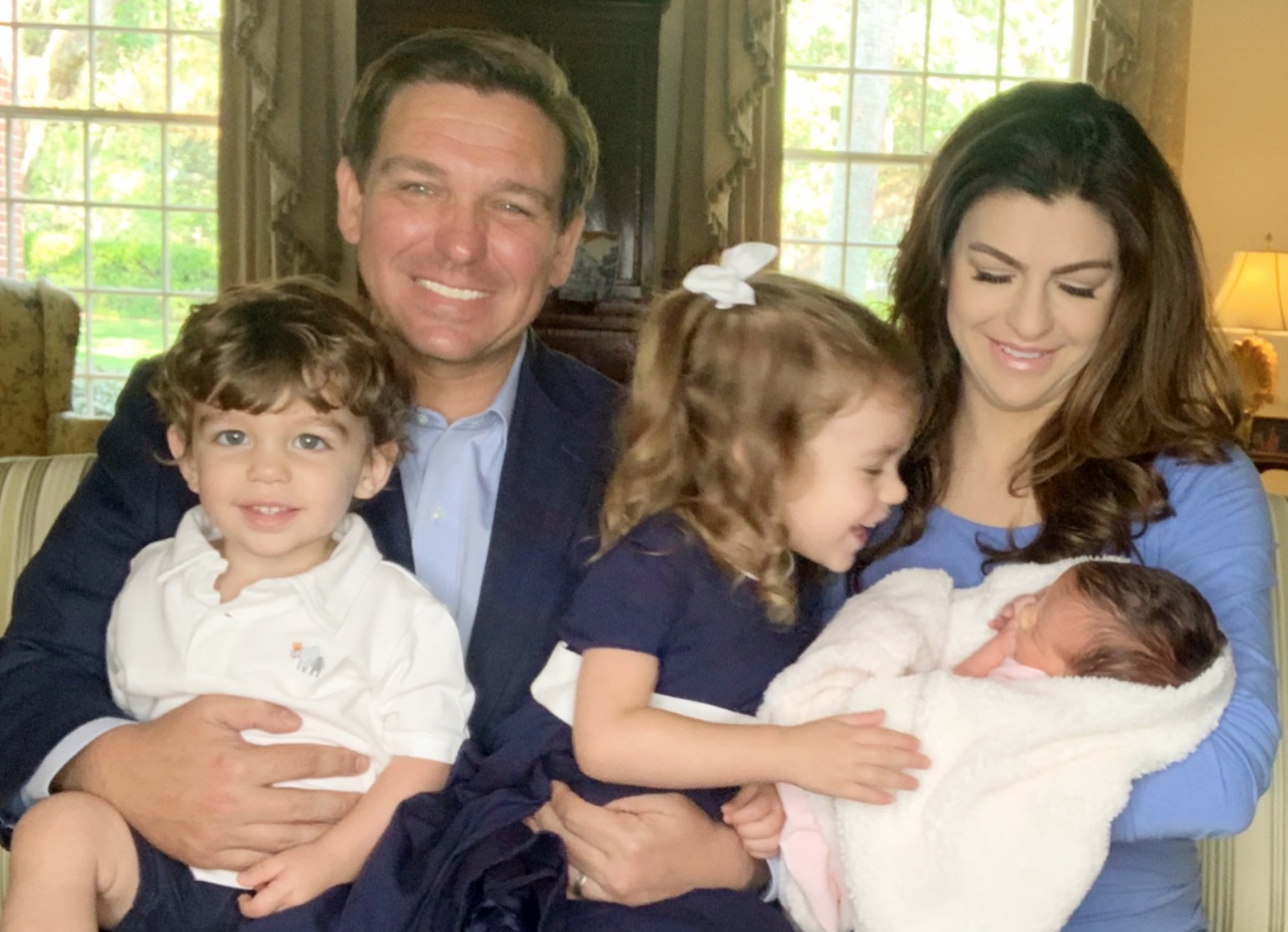 Ron and Casey DeSantis welcome baby Mamie into the world