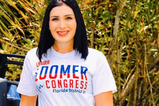 Laura Loomer embraces small business, makes campaign face masks