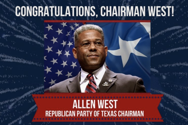 Allen West wins Texas GOP Chairmanship