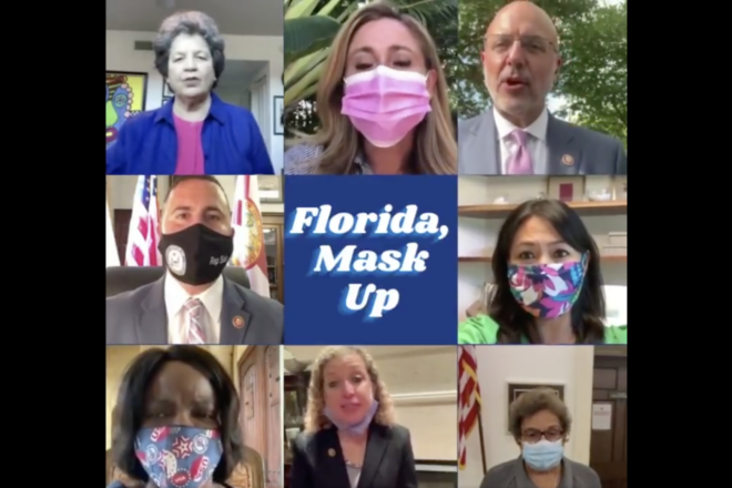 FL Congressional Democrats Plea for a Mask Mandate