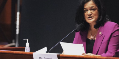 Maskless Jayapal blames Republicans for her testing positive for COVID-19 during Capitol riot