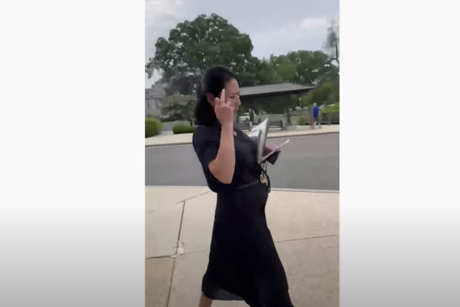 [GRAPHIC VIDEO] Stephanie Murphy Called To Resign After Making Offensive Gesture