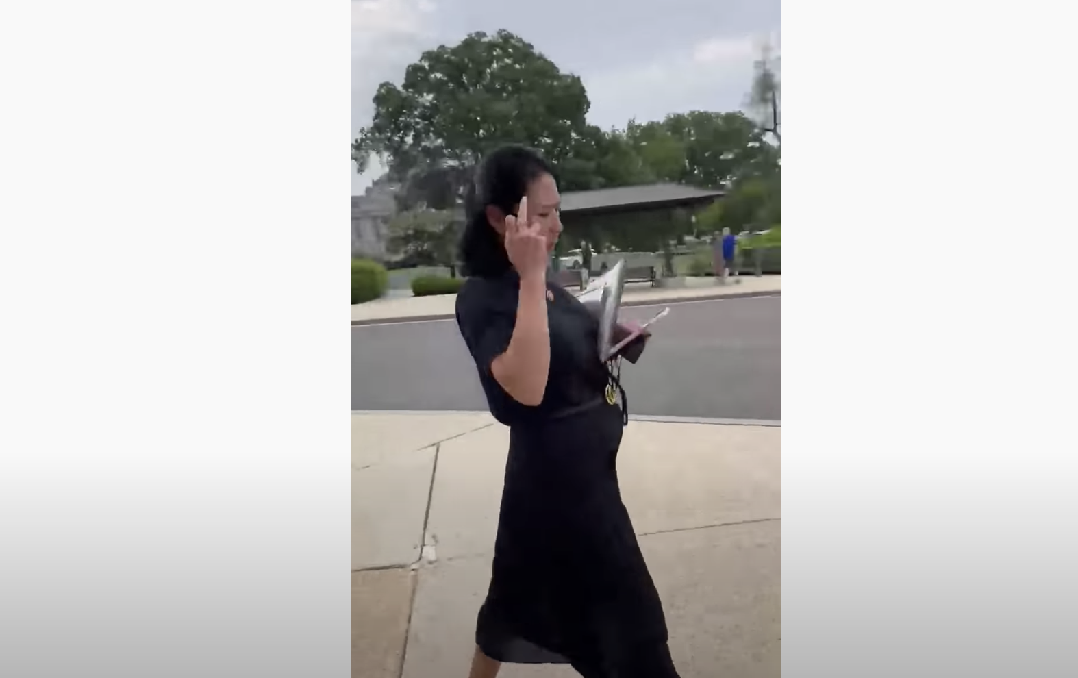 [GRAPHIC VIDEO] Stephanie Murphy Called To Resign After Making Offensive Gesture