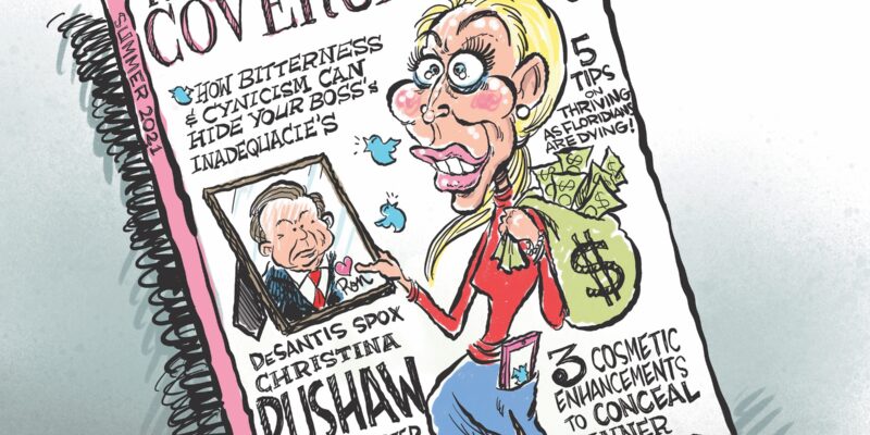 Media Outlet Promotes Sexist Cartoon of DeSantis Spokeswoman Christina Pushaw