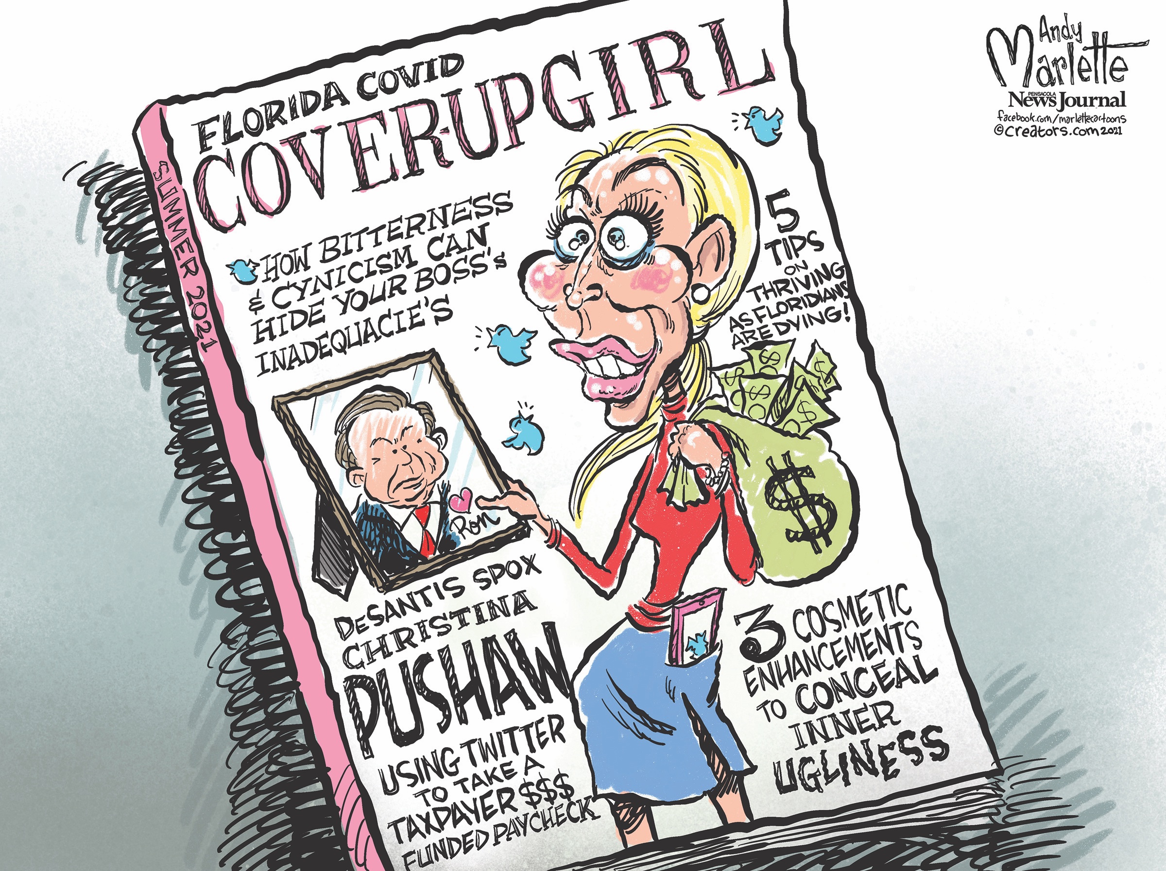 Media Outlet Promotes Sexist Cartoon Of Desantis Spokeswoman Christina