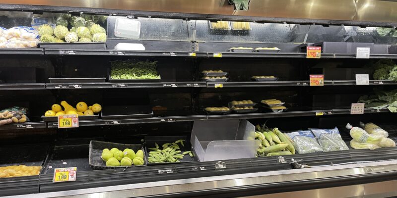 (VIDEO) Empty Grocery Store Shelves Debunk Biden's 