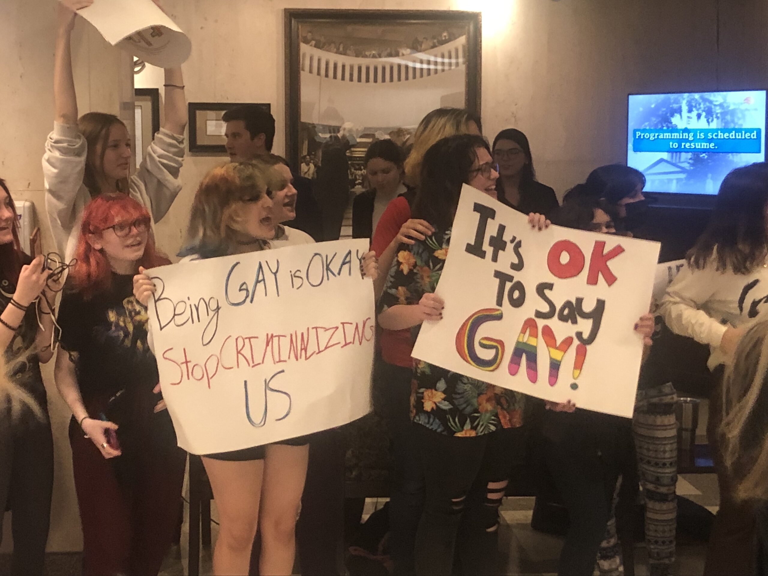 'Don't Say Gay' School Children Protest in Florida Capitol