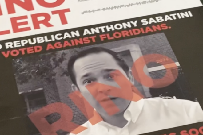 Sabatini Labeled a 'RINO' for Voting With Florida Progressives