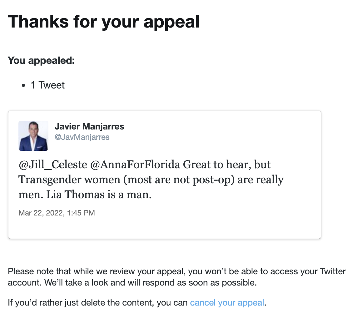 JUICE—Florida Politics' Juicy Read — 3.23.2022 —'Woke' Twitter Suspends User who Called Transgender Swimmer a man