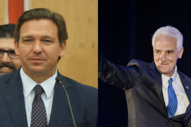 Charlie Crist Says DeSantis's Base is 'Far-right', Polls Say Otherwise