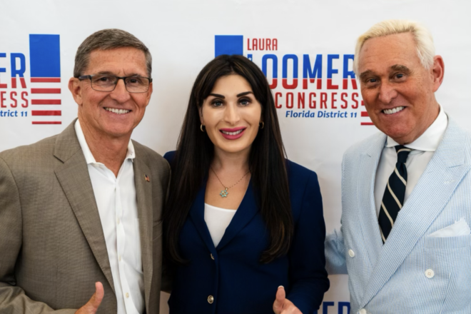 Flynn and Roger Stone Stump for Loomer in The Villages Against Rep. Webster