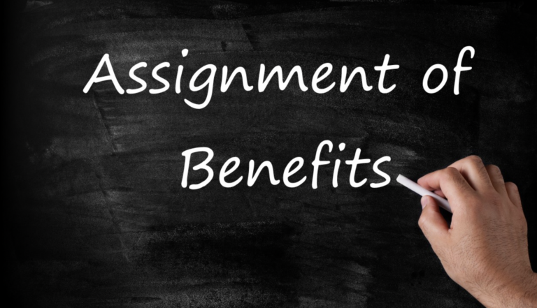 the assignment of benefits means that the