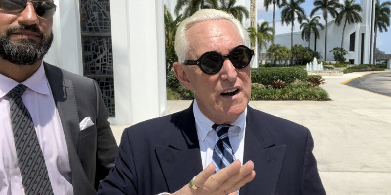 Roger Stone Says Trump Gag Order Could Constitute Election Interference