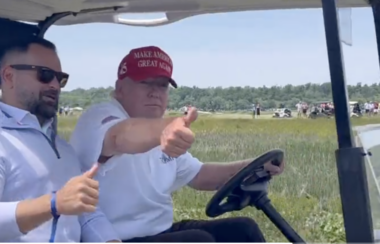 Trump and Mills 'Link' up on the Golf Course