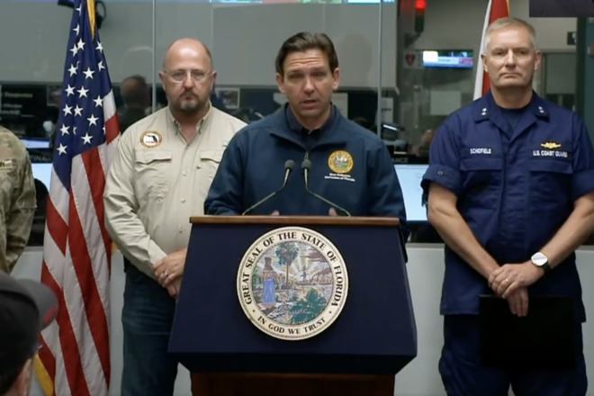 'You Loot, We Shoot!' DeSantis Issues Warning to Potential Looters After Hurricane Idalia