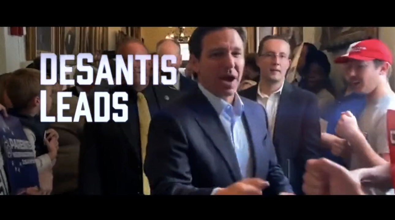 Desantis Win Fight Lead Ad Blitz Begins Today In Iowa · The Floridian